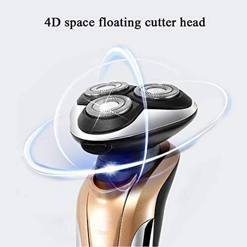 Mens Electric Razor for Men Electric Face Shavers Rechargeable Shaving Men's Cordless Razors Waterproof Wet Dry 4 in 1 Rotary Shavers Beard Nose Mustache Trimmer USB Charging