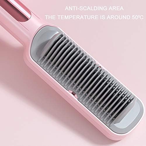 Hot Combs Anti-scalding Hair Straightener Brush Ceramic Hair Curler Heated Electric Smart Brush Hair Straightener