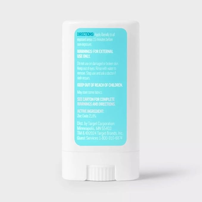 Baby Mineral Sunscreen Stick - SPF 50-0.5oz - up&ampup: Whole Body Coverage Scented Zinc Oxide Formula