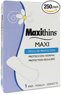 Hospeco Maxithins Vended Sanitary Napkins HOSMT4  4.3 x 3.4 x 1.1 inches 250Count (Pack of 1)