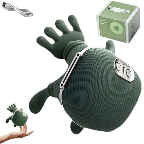 Neck and Shoulder Pro Hands Electric Cervical Necks Kneading Massager Real Hands Massager Pillows Rechargeable USB-C for Necks Back Shoulder (Green1PCS)