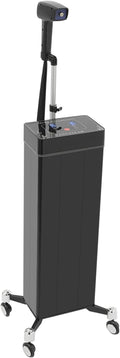 Professional Nano Hair Steamer Machine 1200W Standing Hair Steamer for Deep Conditioning w/ 10-Level Mist &amp Adjustable Height LED Touch Screen &amp 500ml Water Tank (Black)