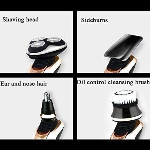 Mens Electric Razor for Men Electric Face Shavers Rechargeable Shaving Men's Cordless Razors Waterproof Wet Dry 4 in 1 Rotary Shavers Beard Nose Mustache Trimmer USB Charging