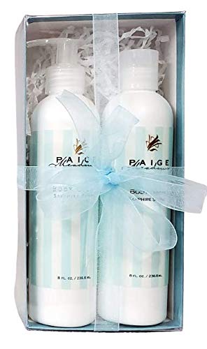 Paige Meadows 8 oz Sapphire Springs Body Cream &amp Body Wash Gift Box