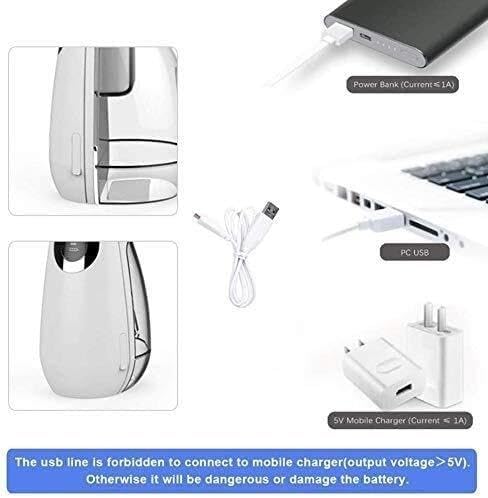 Cordless Water Flosser Dental/Oral Irrigator [Portable &amp Rechargeable] [IPX7 Waterproof] [3 Modes] Water Flosser with 200 ml Cleanable Water Tank for Home &amp Travel Braces &amp Bridge Care (