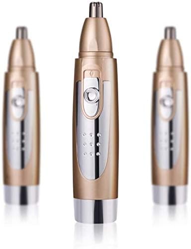Ear and Nose Hair Trimmer Clipper - Painless Eyebrow and Facial Hair Trimmer for Men and Women Battery-Operated IPX7 Waterproof Dual Edge Blades for Easy Cleansing