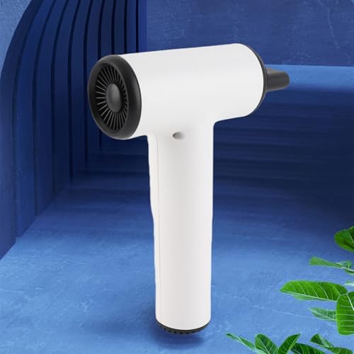 Cordless Hair Dryer USB Rechargeable Portable Hair Dryer with 3 Adjustable Gears Digital Display Screen Haircare Nozzle for Home School 200W