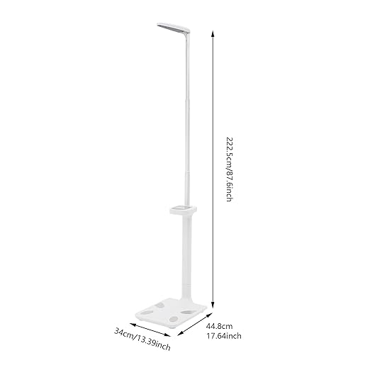 Professional Height and Weight Physician Scale 440Lbs Capacity Multi-Function Physician Medical Body Weight Scale Health Monitor Scale for Height Weight BMI &amp Body Fat Rate