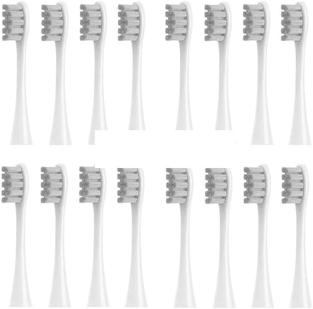 4/8/12/16 Pcs Replacement Toothbrush Heads Compatible with Oclean X/X PRO/ Z1/ F1/ One/Air 2/ SE Sonic Electric Toothbrush Dupont Bristle(16 Pcs Gray)