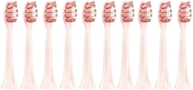 10PCS Replacement Brush Heads Compatible for Philips HX6930 HX6064 Sonic Electric Toothbrush Vacuum Soft Bristle Nozzles(10Pink)