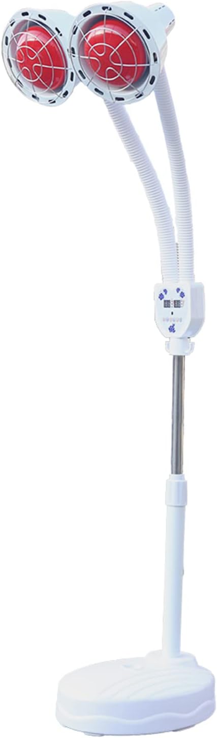 275W Red Light Infrared Light Lamp for Body Face Pain 49.61-62.99 Height Free Adjustment with Inner Timer for Relieve Body Joint Pain and Muscle Aches Infrared Light Portable Home Use