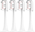 Compatible for Mijia T300/T500/T700 Sonic Toothbrush Heads Replaceable Refill Nozzles 4 Colors with Caps 4/20Pcs(4Pink)