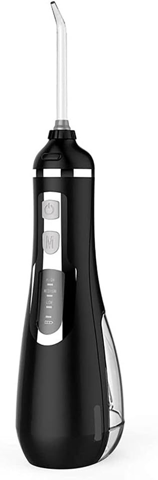 Cordless Water Flosser 200ml Cordless Portable Electric Water Flosser with 3 Modes and 4 Jet Tips Ipx7 Waterproof USB Rechargeable for Travel (Color : Black)