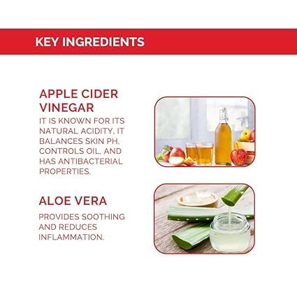 Apple Cider Vinegar Body Wash | Purifying &amp Hydrating Skin Cleanser with Natural Ingredients | Cures Acne Bumps Patchiness &amp Balances pH | Body Wash For Women and Men | 290ml