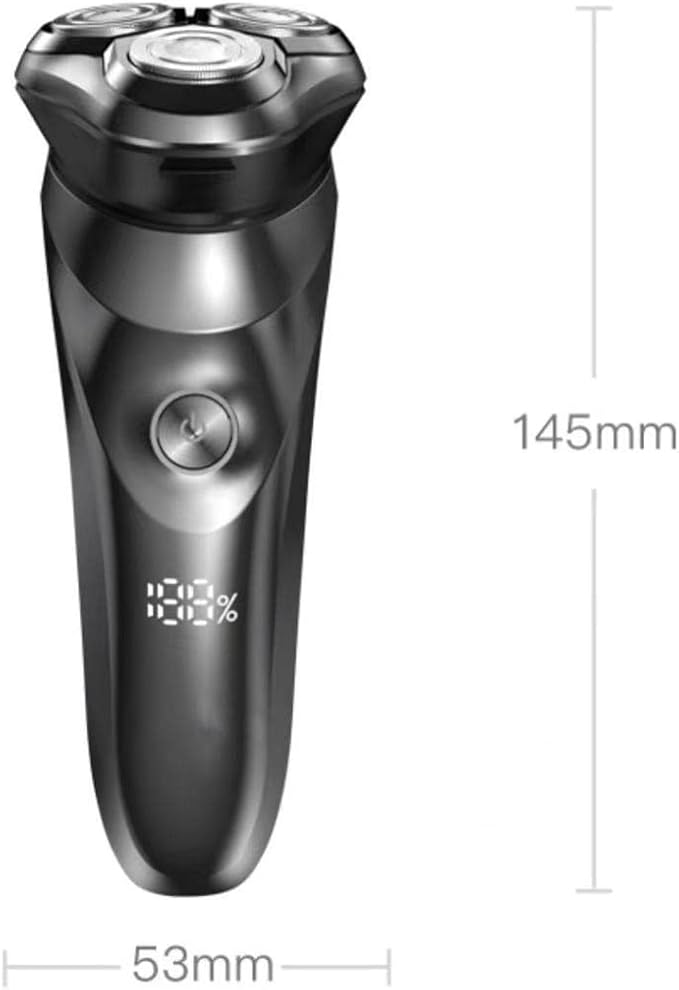 JYYBN Mens Electric Razor for Men Rotary Electric Face Wet/Dry Shavers Rechargeable Shaving Men's Cordless Razors with Pop-up Sideburn Trimmer