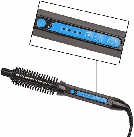 Curling Iron Brush Portable 3 in 1 Curling Tong for Short and Long Hair Coating with Ceramic Anti-Scald Curler Brush Curling Iron Wand Rollers Comb