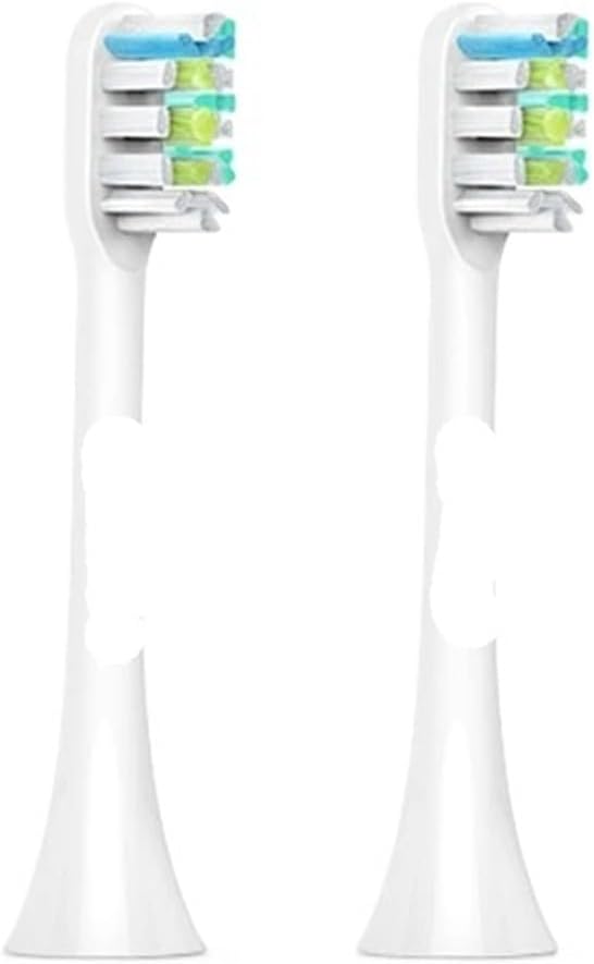 Electric Toothbrush Head Replacement Parts X1 X3 X3U X5 Sonic(White 2 pcs)