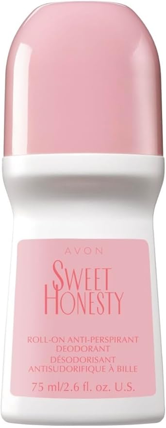 Avon Sweet Honesty Roll On Deodorant Quick Drying Odor Protection Soft Floral Scent Roll On Deodorant for Women 6 Pack
