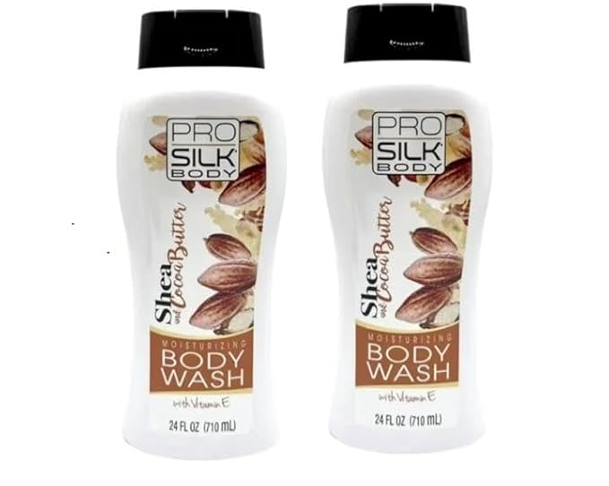 Pro Silk Body Moisturizing Body Wash with Shea and Cocoa Butter Vitamin E 24 Fl Oz pk 2