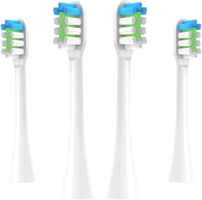 Replacement Toothbrush Heads Compatible for Nandme Nx8000 Sonic Electric Soft Dupont Bristle Tooth Brush Head4/8/16PCS(16pcs White)