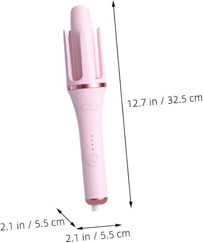 Automatic Curling Iron Wand Handheld Hair Curler with Temperature Fast Heating for Effortless Curls Safe Material for Styles US Plug
