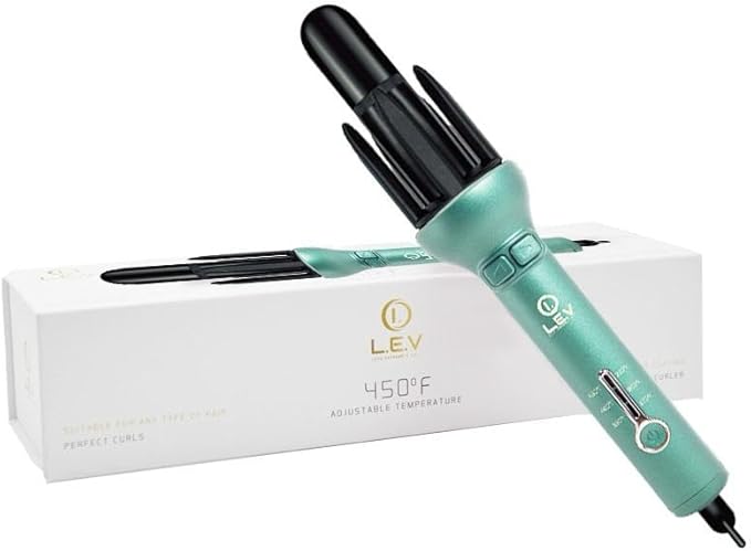 360 Two Way Rotating Professional Hair Curling Iron Curler - Heatless Hair Curler | Curling Wand | Look Extremely VIP 360 Airflow Styler Curling Iron (Blue)