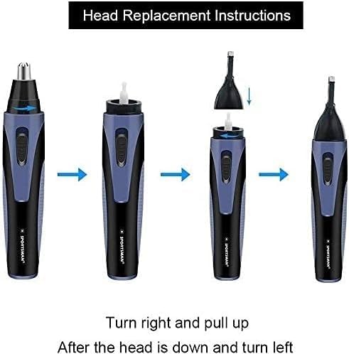 Nose-Hair Trimmer Scissors Waterproof Stainless SteelPortable Nose Trimmer for Men Nose Hair Trimmer for Men Women Rechargeable Nose Hair Trimmer