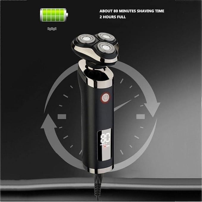 Electric Razor for Men's Digital Display Electric Shaver for Men Whole Body Washing Electric Razor Beard Knife USB Charging Mens Shavers