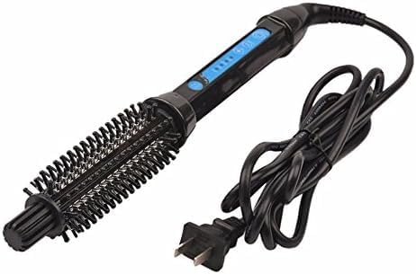 Curling Iron Brush Portable 3 in 1 Curling Tong for Short and Long Hair Coating with Ceramic Anti-Scald Curler Brush Curling Iron Wand Rollers Comb