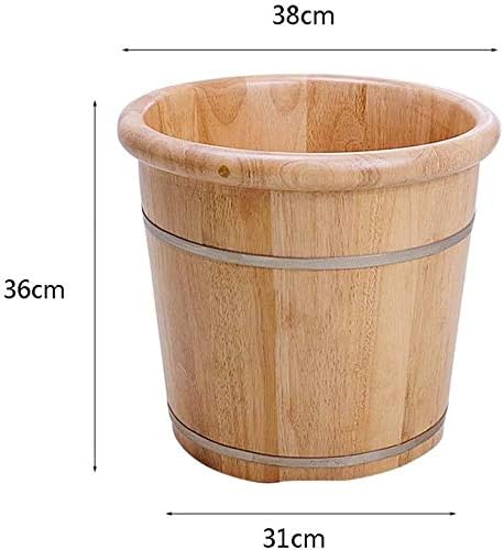 Foot Tub Wooden Foot Basin Household Gift Foot Soaker TubWooden Foot Soak Sauna Foot Tub Foot Basin Tub Bucket Massage Spa Sauna SoakFoot Bath Wooden Bucket Foot Spa Household Wash Basin Househ
