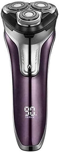 Electric Razor Rechargeable Electric Shaver Waterproof Wet &amp Dry Rotary Shavers for Men Electric Shaving Razors with Pop-up Trimmer