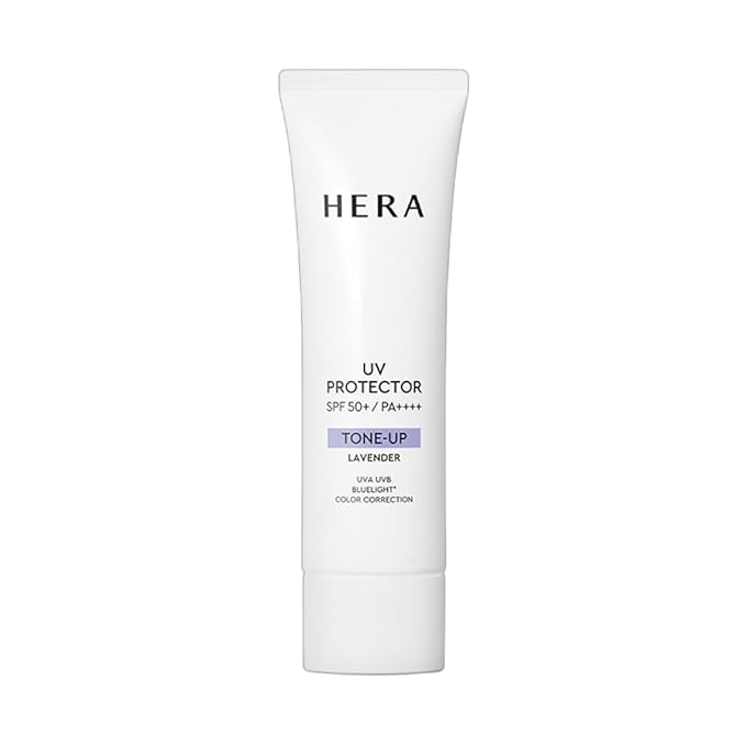 Lightweight Formula for HERA UV Protector Tone-Up (50ml) Lavender | Clear Inner Glow Tone up &amp Skin Color Correction (2026 Renewal Version)