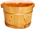 Foot Tub Wooden Foot Basin Reducing Stress Household with Cover Thickening Tub Cedar Barrel Foot tub Foot Bath Barrel Footbath Wash The Wooden Barrel Foot Massage (Color : 2 Size : 4cm*26cm) foot Bat