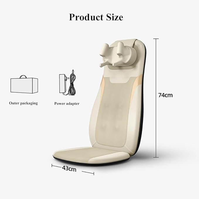 Back Massager Chair CushionImitation Human Hand Massage Seat CushionWith Temperature-Sensing Hot CompressElectric Back Walking MassageRelieve FatigueFor ParentsAU