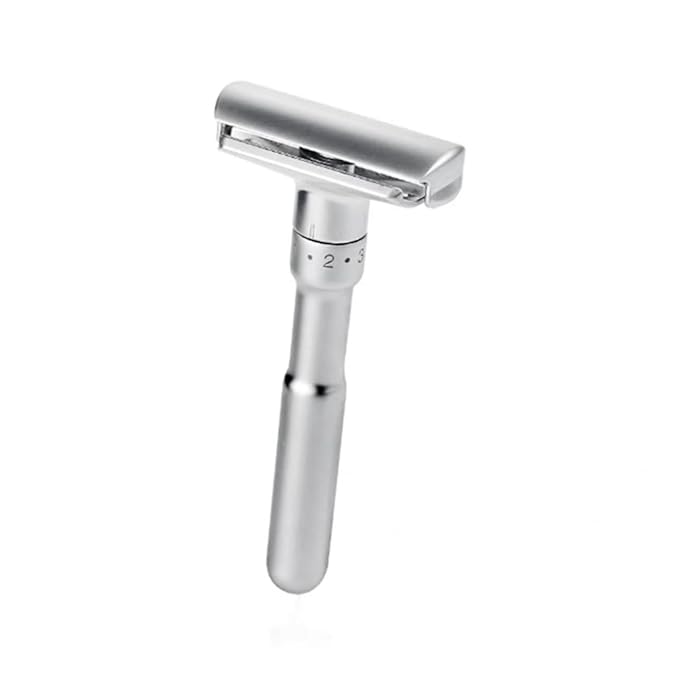 FRCOLOR 2pcs Adjustable Manual Holder Double-sided Blades Versatile Shaving Machine for Home and Travel Lightweight Design Modern Aesthetics Craftsmanship