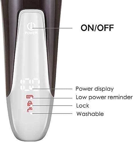 LED Electric Razor for Men Mens Electric Shavers USB Rechargeable Shave Men’s Grooming Kit Black