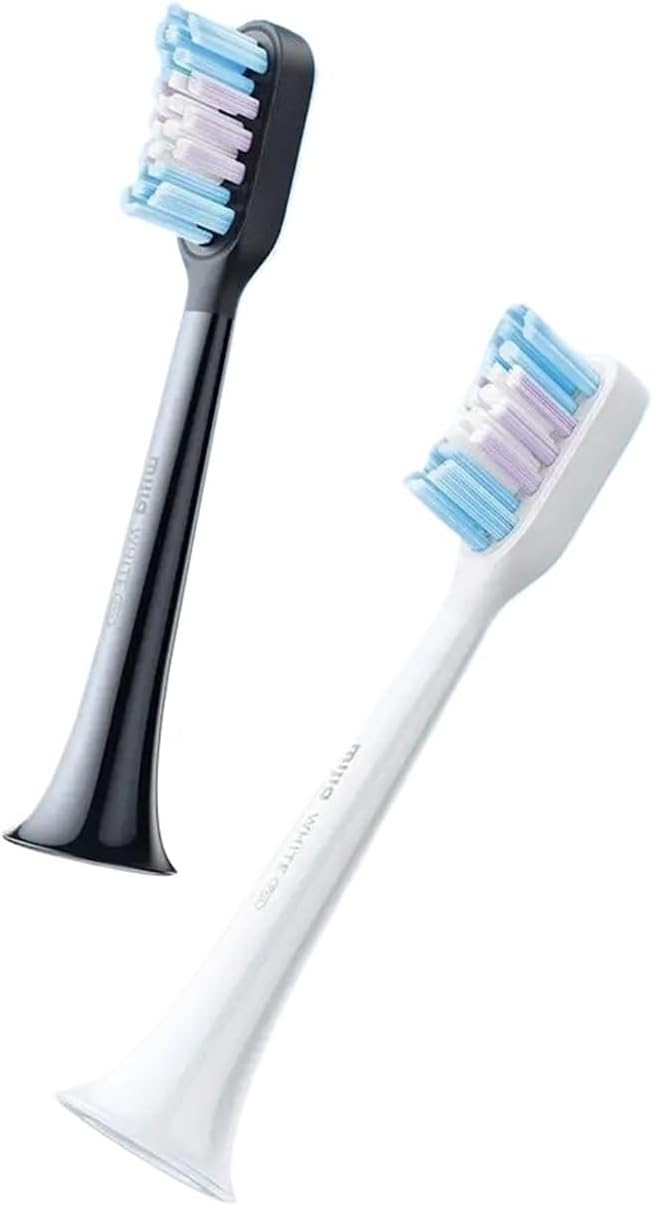 Compatible for Xiaomi Mijia Sonic Electric Toothbrush T501/T501C Head 2pcs Full Effect Brightening Type Brush Replacement Heads(K)