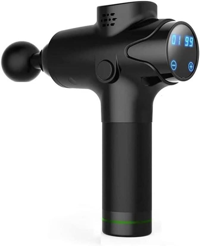 Marycan Handheld Quiet Percussion MassagerDeep Tissue Handheld Massager Back Muscle Soreness and Recovery for Athletes (Color : Black)