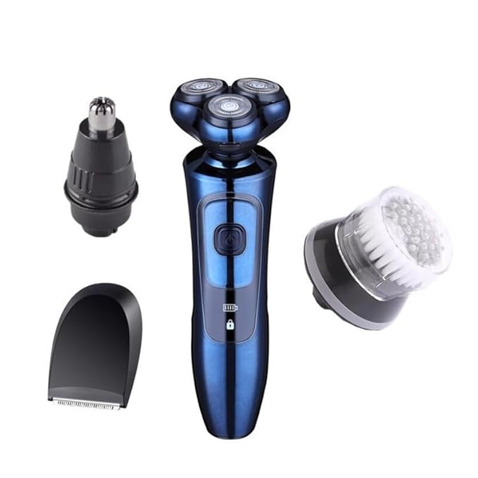Head Shavers for Bald Men Professional Mens Electric Shavers Razor 3D Beard Trimmer Rotary Facail Head Shaver for Men Sideburn Nose Trimmer Adult Razor