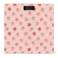Women's Smart Scale for Body Weight Digital Bathroom Weighing Scale Automatic Switch Energy Saving Scale Compatible with Cute Pink Strawberry Polka Dot