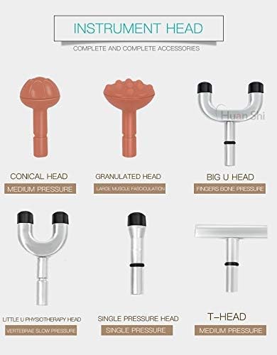720N Chiropractic Adjusting Tool Instrument Electric Impulse Gun Actuator Massager Professional Massage Equipment Magnetic Therapy Massage Gun (Golden)