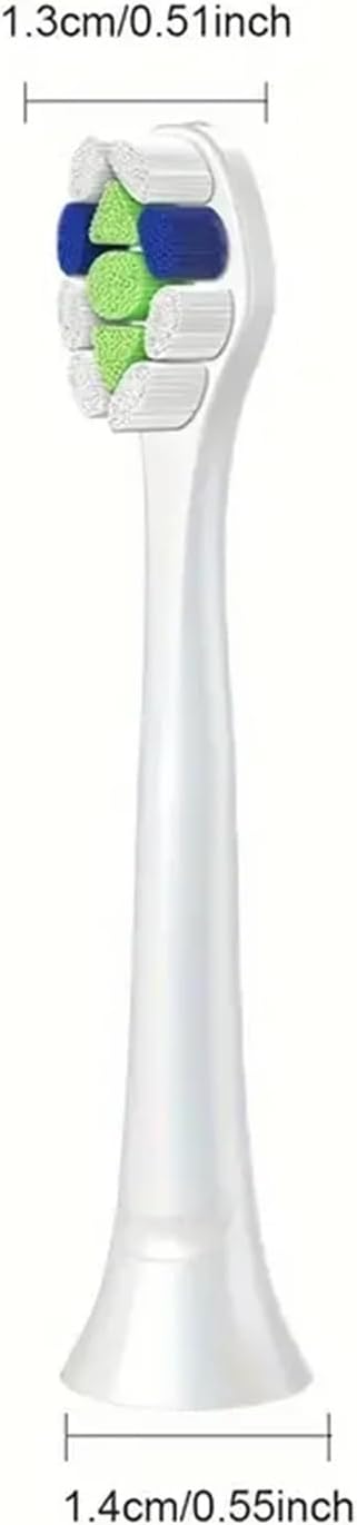 Compatible for H6063/67 Replacement Brush Heads Electric Toothbrush(16pcs)