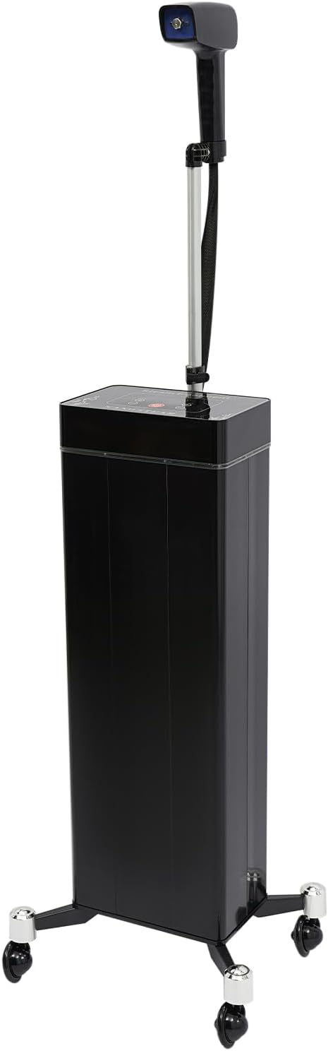 3 in 1 Hair Steamer Deep Conditioning Nano Hair Steamer Hair Care Hair Repair Nanoscale Spray with Digital Touch Panel Rolling Base 1200W Standing Hair Color Processor Steamer for SPA Beauty Salon