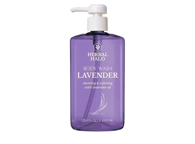 Body Wash 33.8 oz (1 Liter) – Moisturizing &amp Hydrating Natural Body Cleanser for All Skin Types – Budget-Friendly Family Size Shower Gel (Lavender)