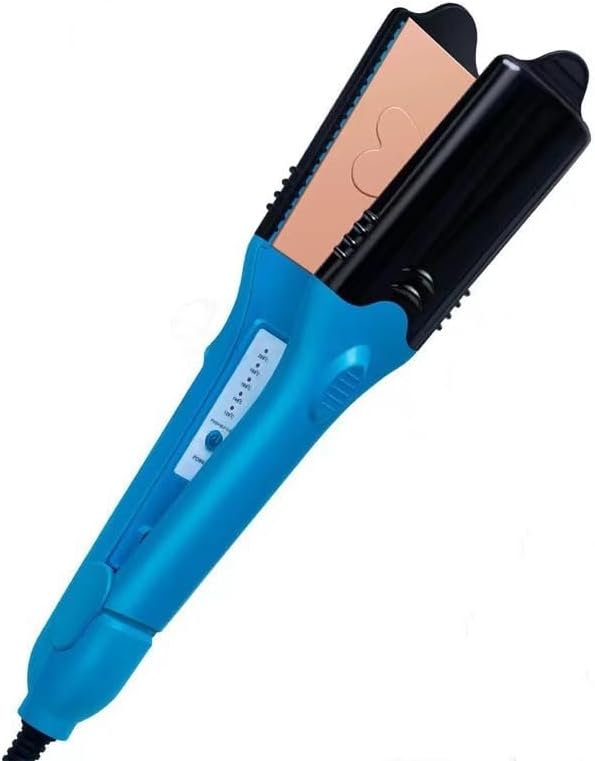 Hair Straightener and 3D Picture Printable Iron - Comes with 5 Different Plates in 3 Fun Shapes. A Perfect perm Tool for Artistic Hairstyles or Festive Fun Hairstyles That add Volume. (Purple)