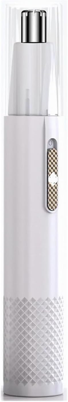 Electric Nose Hair Trimmer Mens Nose and Ear Remover Automatic Washable Hair Clipper USB Rechargeable Shaving(White)