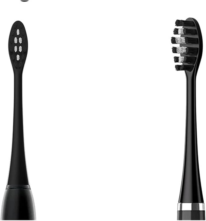 Replacement Toothbrush Heads Compatible with Gleem Electric W Shape Design Planted with Nylon Bristle10 Pack(Black)