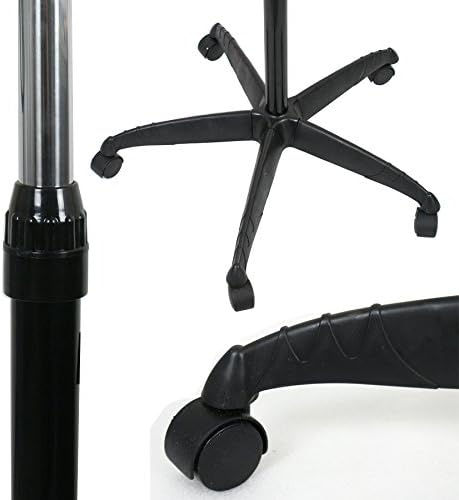 JungleA Professional Bonnet Hair Dryer Stand Up High Speed Blow Dryer w/Rolling Wheels Base Temperature/Time/Height Adjustable Equipment Suitable All Hair Types for Beauty Spa Home Salon