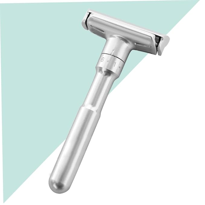 FRCOLOR 2pcs Adjustable Manual Holder Double-sided Blades Versatile Shaving Machine for Home and Travel Lightweight Design Modern Aesthetics Craftsmanship