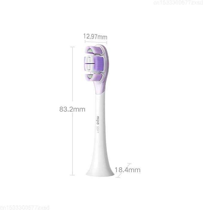 Compatible for Mijia Electric Toothbrush Brush Head Sonic Vibration Pro 4 Brushing Modes IPX8 Waterproof(Caring Version)